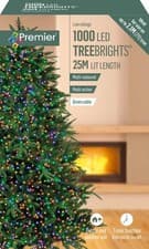 Image of Premier 1000 LED Multi-Action TreeBrights Christmas Tree Lights with Timer MULTI