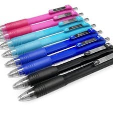 Image of Zebra Z-Grip Funky Retractable Ballpoint Pen 1.0mm Nib 4 Colours Pack of 8