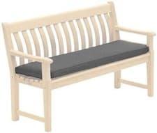 Image of OUTDOOR 2 3 4 SEATER BENCH PAD WATER-RESIST FABRIC GARDEN FURNITURE SEAT CUSHION