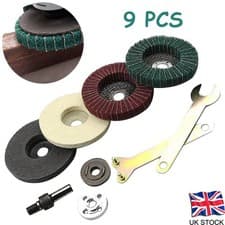 Image of Stainless Steel Polishing Kits Fit For Angle Grinder Flap Disc Buffing Accessory
