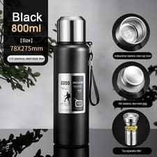 Image of 800ML Stainless Steel Insulated Vacuum Travel Tea Water Thermos Flask Cold/Hot