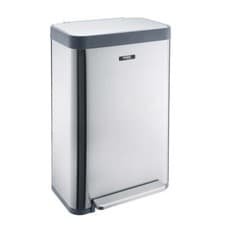Image of XL Pedal Bin Wide Stainless Steel Rubbish Waste Recycling Dustbin in 3 Colours