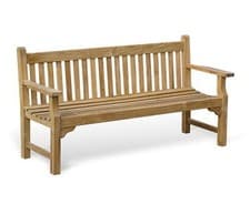 Image of Teak Outdoor Bench, 3 sizes: 1.2m, 1.5m, 1.8m - Turners Range - Cushion Option