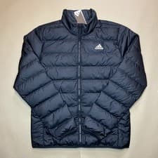 Image of Adidas Essentials Lite Down Puffer Jacket Coat Black Large Brand New✅