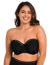 Image of Curvy Kate First Class Strapless Bikini Top CS020307 Underwired Bandeau Swimwear