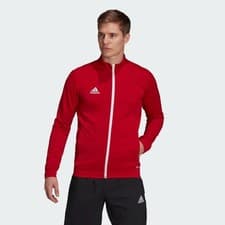 Image of adidas Tracksuit Jacket Mens Entrada Red Football Top Size XS SALE