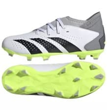 Image of adidas Predator Accuracy.3 Fg Jr IE9504 white Football Boots Size Uk 12k