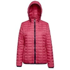 Image of 2786 Womens/Ladies Honeycomb Padded Hooded Jacket  RW5019