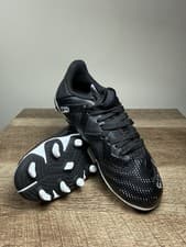 Image of PUMA Future Play FG/AG Black/Silver Football Boots Kids Size 10 UK Eur 28 New