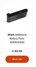 Image of X1 Shark Replacement Battery 25.2V for IZ400UK, IZ400UKT, IZ420UKT