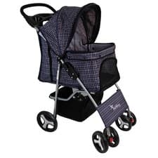 Image of Pet Stroller Dog Cat Puppy Pram Pushchair Travel Cart Jogging Buggy Carrier