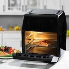 Image of NEW Daewoo 1800W 12L Digital Rotisserie + Air Fryer + Oven * BLACK