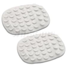 Image of Set Pack 2 White Soap Holder for Shower Bathroom Kitchen Anti Slip Suction Grip