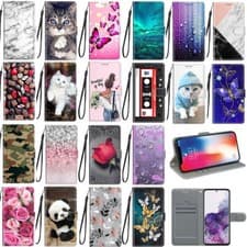 Image of For Nokia C12 Phone Case Magnetic Leather Wallet Flip Folio Stand Lanyard Cover