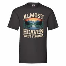 Image of Almost Heaven West Virginia T Shirt Small-2XL