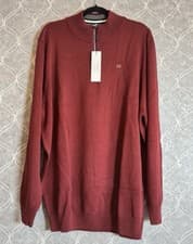 Image of Calvin Klein Golf Quarter Zip Jumper – Burgundy 4XL RRP £89