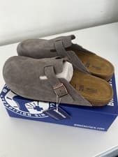 Image of Birkenstock Boston BS Clogs (Dark Gray) - UK 9 - Brand new with box 📦👟