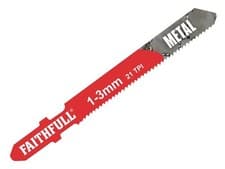 Image of Faithfull 8009-HSS Metal Cutting Jigsaw Blades Pack of 5 T118A FAIJBT118A