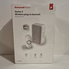 Image of Honeywell DC311NBS Series 3 Wireless Plug-In Doorbell Chime with Push Button