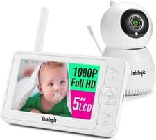 Image of Sainlogic High Tech 5" LCD HD 1080P Night Vision Talk-Back Baby Monitor & Camera
