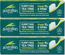 Image of Australian Tea Tree Fresh & White Toothpaste 100ml X 3