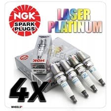 Image of NGK LASER PLATINUM SPARK PLUGS BKR7EQUP - HEAT 7 - STOCK CODE 4285 - SET OF 4