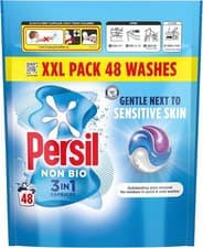 Image of Persil Non Bio 3 in 1 Washing Capsules laundry capsules gentle -48 washes
