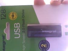 Image of INTEGRAL USB 128 GB HIGH SPEED 2.0 FLASH DRIVE NEW/ SEALED /FREEPOST