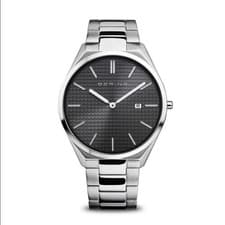 Image of *2 BERING Silver & Black Mens Watch 17240-702 RRP£169 NO BOX