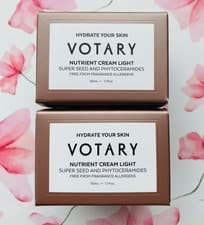 Image of Votary Nutrient Cream Light, Super Seeds, Phytoceramides 50ml x 2 (100ml) Sealed