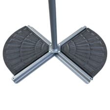 Image of 2pcs Heavy Duty Garden Cantilever Parasol Base Weights Umbrella Concrete Stand