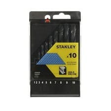 Image of Stanley 10 Piece Metal Drill Bit Set STA56030