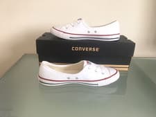 Image of New Converse All Star Ballerina Ballet Dance White UK 5
