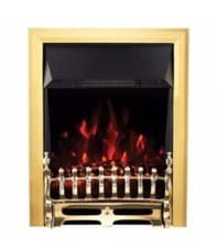 Image of FOCAL POINT BLENHEIM BRASS LED ELECTRIC FIRE