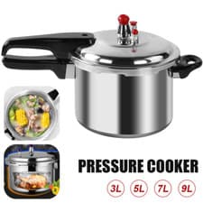 Image of 3L 5L 7L 9L Aluminum Pressure Cooker Home Use with Dual Handles Kitchen Cookware