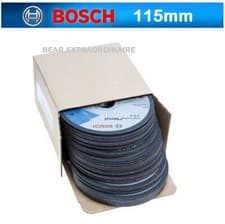 Image of Bosch 115mm Thin Cutting Discs 1mm Wheel Metal Steel Stainless Slitting Cutter