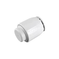 Image of Wavin Pipe End Cap Demountable 10mm Insert White Polybutylene Hep2O HD62/10
