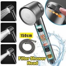 Image of New Shower Head 3 Mode High Pressure/SPA Water Saving Filters Adjustable Ionic
