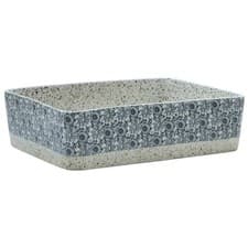 Image of Countertop Basin Bathroom Sink Vessel Multicolour Rectangular Ceramic vidaXL