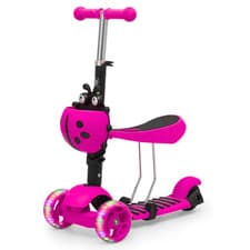 Image of 3-in-1 Kids Scooter with LED Light-Up Wheels – Adjustable Handlebar