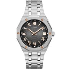 Image of Guess GW0575G1 Men Asset Silver Black Watch