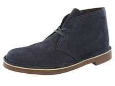 Image of Clarks Mens Bushacre 2 Navy Chukka Boots Size UK 6.5-10.5