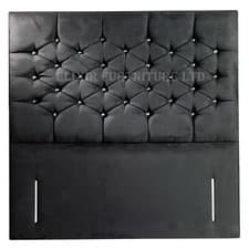 Image of Headboard Kensington Plush Velvet 50" Floor Standing Bed - All Sizes & Colours