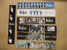 Image of BEATLES SET OF 7 ALBUM LP BOOKMARKS 4 YELLOW SUBMARINE 4 b/w BUNDLE 15 in all