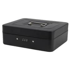 Image of Time to Sparkle 6"8"10"12" Metal Cash Box Key/Combination Safe Security Deposit