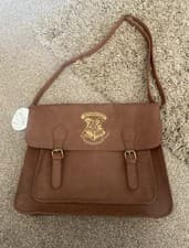 Image of Harry Potter Hogwarts Brown Tan Hand Bag 