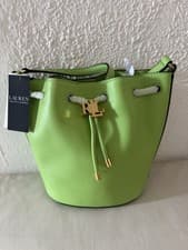 Image of Ralph Lauren Medium Leather Crossbody Bag New 