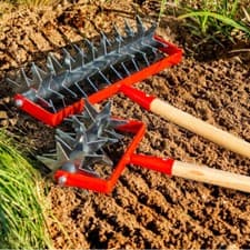 Image of Cultivator Rotary Hand Soil Cultivator 6/12 Blades Heavy Duty Gardening Farming