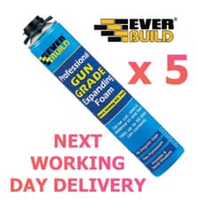 Image of 5 x Gun Grade Expanding Foam Everbuild NEXT DAY DELIVERY
