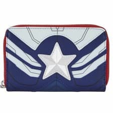Image of Loungefly Marvel Falcon Captain America Cosplay Wallet - MVWA0161 - New